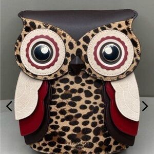 AUTHENTIC KATE SPADE BLINX LEOPARD 3D OWL CROSSBODY.
